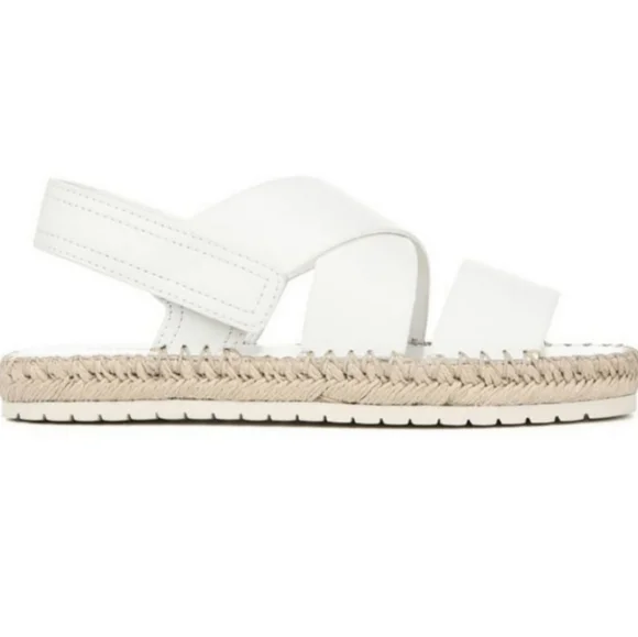 VINCE White Leather Sandals - Picture 4 of 11